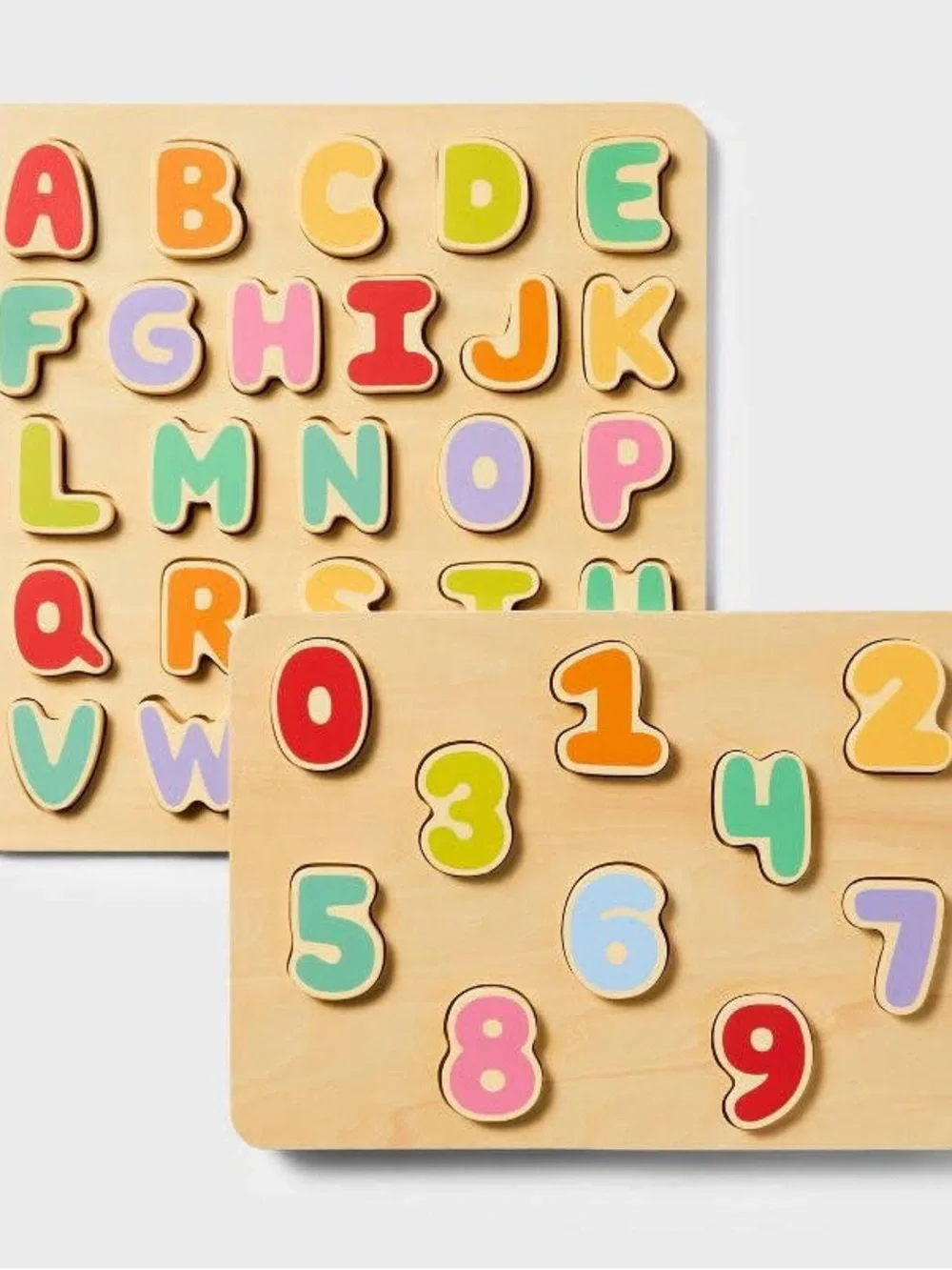 Gigglescape Wooden Alphabet & Number Puzzles